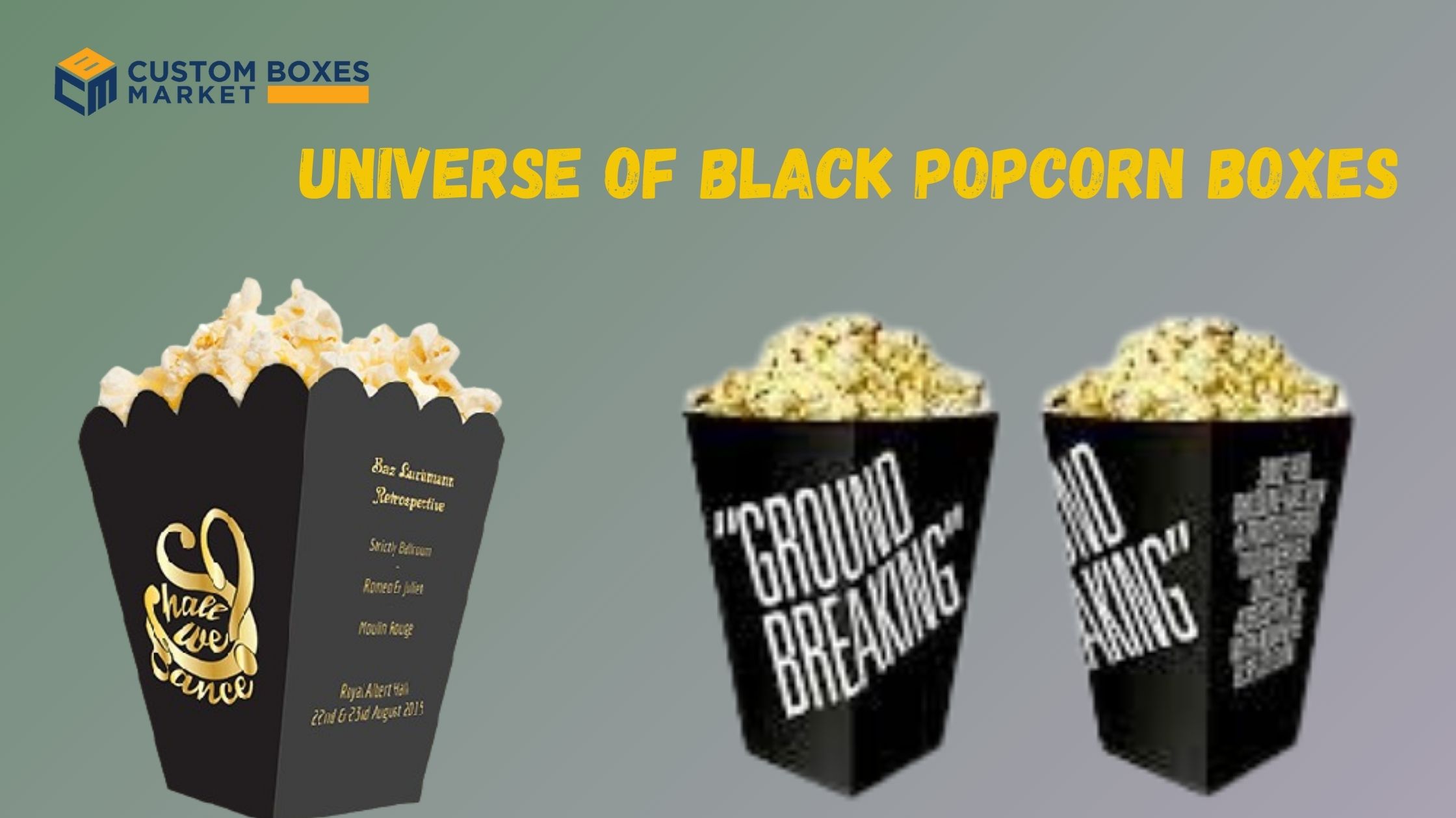 Cardboard Popcorn Boxes For Authentic Cinema Experience